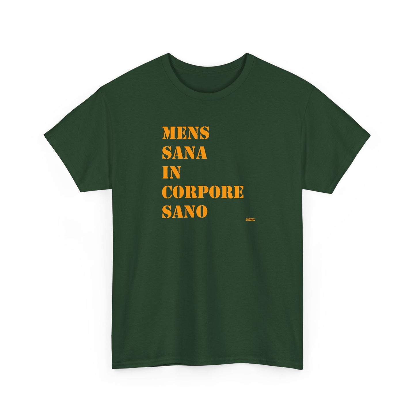 Mens Sana in Corpore Sano - Unisex Heavy Cotton Tee - Motivational Fitness Shirt - Latin Quote
