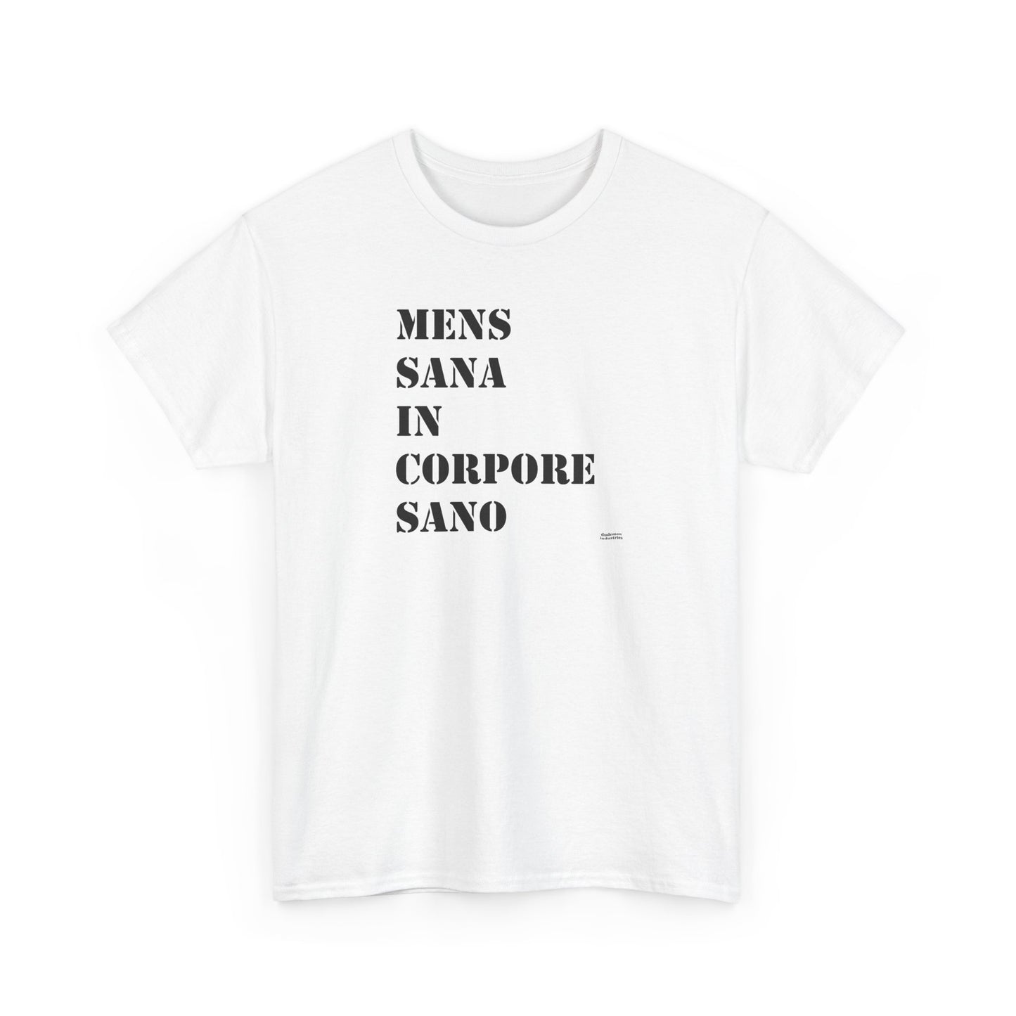 Mens Sana in Corpore Sano - Unisex Heavy Cotton Tee - Motivational Fitness Shirt - Latin Quote