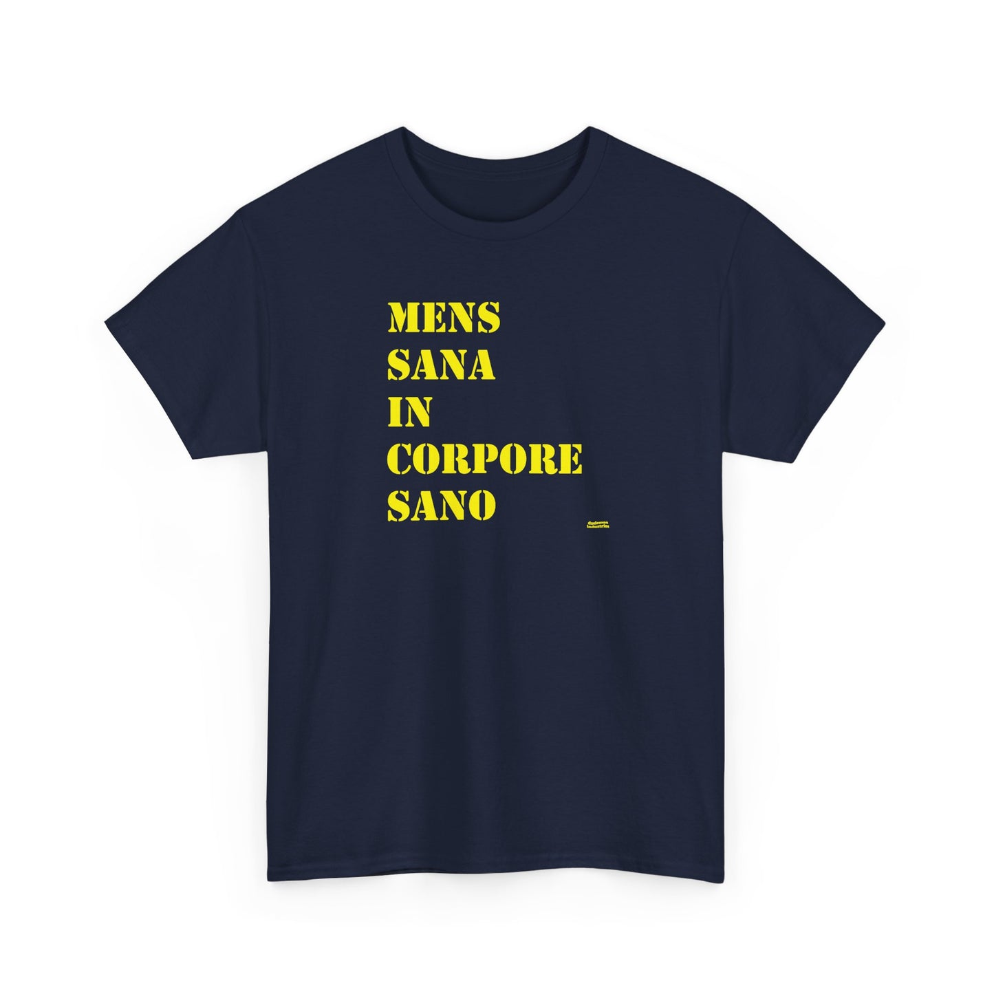 Mens Sana in Corpore Sano - Unisex Heavy Cotton Tee - Motivational Fitness Shirt - Latin Quote