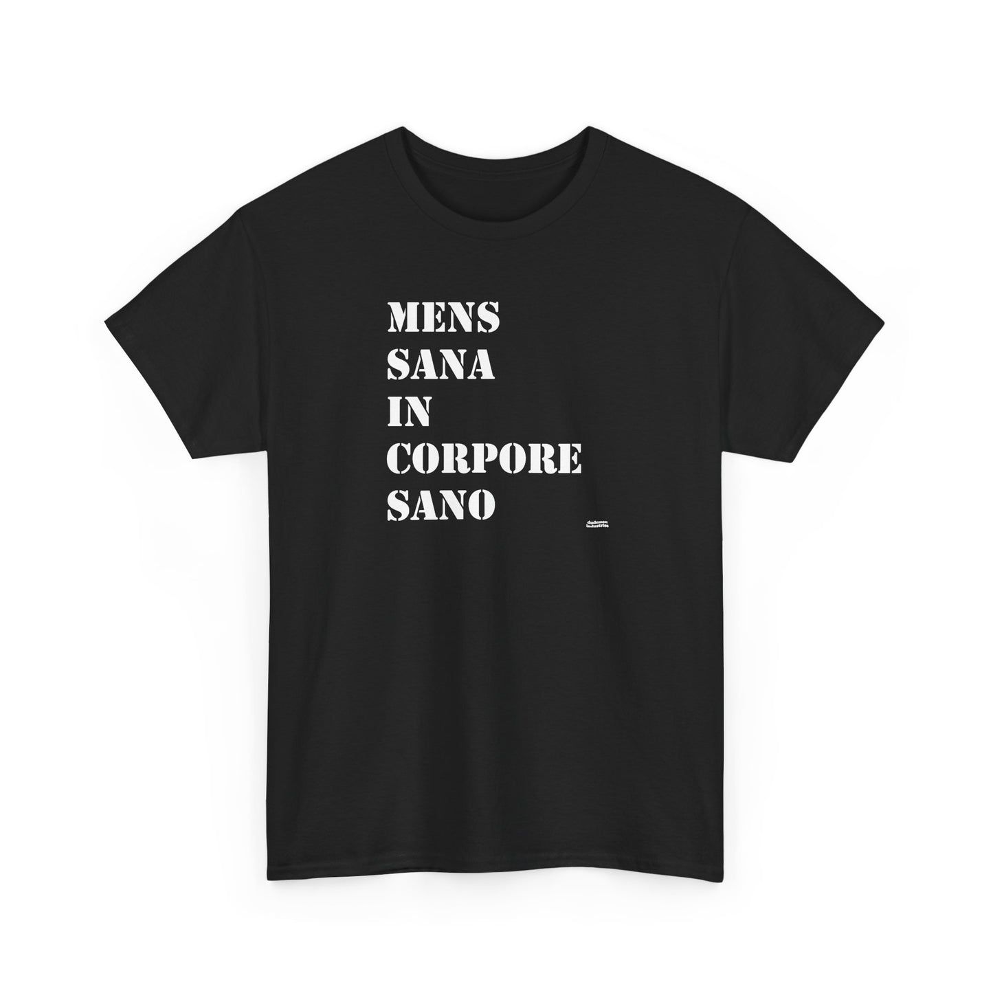 Mens Sana in Corpore Sano - Unisex Heavy Cotton Tee - Motivational Fitness Shirt - Latin Quote